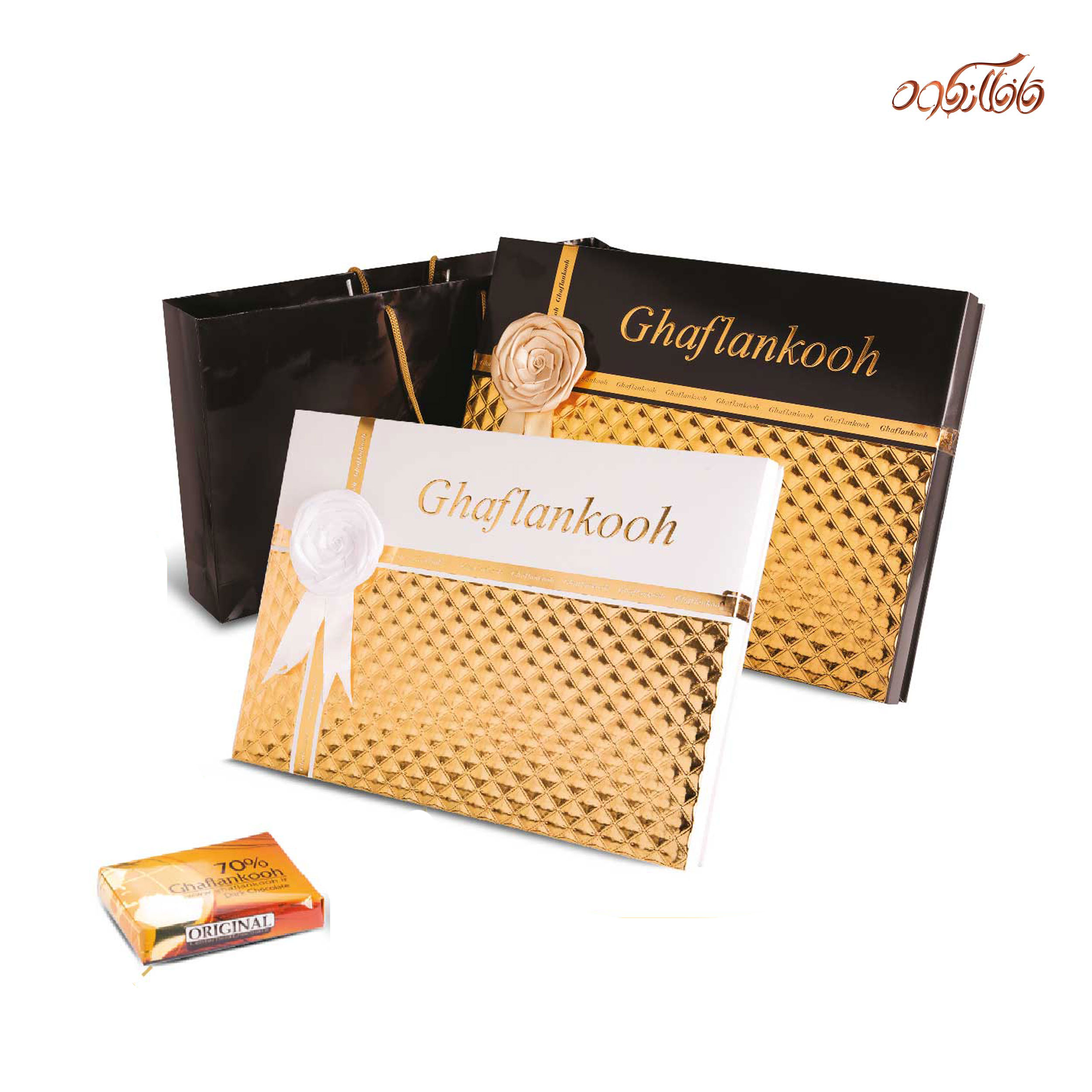 شکلات کادویی VIP تلخ و سفید