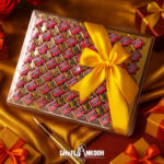 شکلات کادویی کارتی رباندار